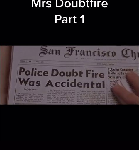 Mrs Doubtfire, part 1 #mrsdoubtfire #robbinwilliams #comedy #comedymovie #fyp #fypシ #riprobbinwilliams