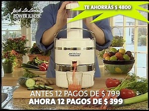 ¿Sabías que JACK LA LANNE'S POWER JUICER está con 50% DE DESCUENTO? 🔥👀 Antes a 12 pagos de $799, ¡¡AHORA A 12 PAGOS DE $399!! Con JACK LA LANNE'S POWER JUICER podés tener jugos naturales y frescos en cuestión de segundos. Permite introducir frutas y verduras sin necesidad de cortarlas ni pelarlas. Es ideal para mejorar tu dieta y aumentar la energía, ya que brinda todas las vitaminas que tu cuerpo necesita. Incluye un recetario para preparar jugos, tragos y sopas 🍎🥒🍌🍑🥕🍋🍓🥬 ¡Ingresá YA a