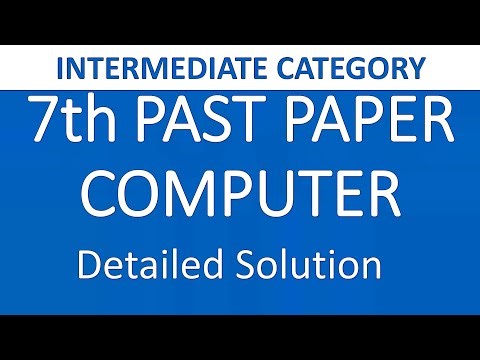 Computer MCQs | IBA Intermediate Category Past Papers Solved | BPS 5 to BPS 15 Tests Preparation