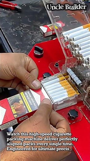 Insane High-Speed Cigarette Packing Machine! #heavyequipment #machinery #precision #factory
