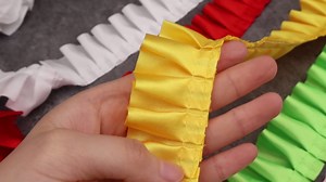 Amazon.com: Ruffle Pleated Lace Trim Satin Ribbon Gather Ruffle Edge for Applique Sewing Crafts, Home Decoration (Pink) : Arts, Crafts & Sewing