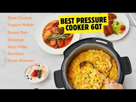 COSORI Pressure Cooker 6QT, Stainless Steel, 9-in-1 Multi Cooker | Best Pressure Cooker 6QT