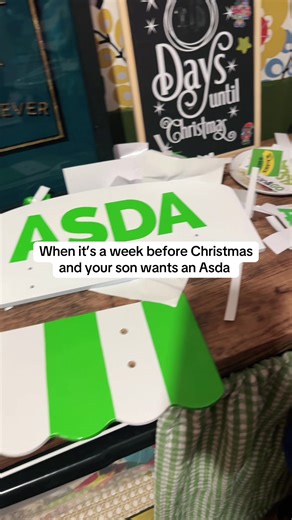 In this gaff we fully support special interests ✨✊🏻 Big up Asda lads! @Asda UK #diywoodenshop #asda #cricut #christmasprep #christmasdiy