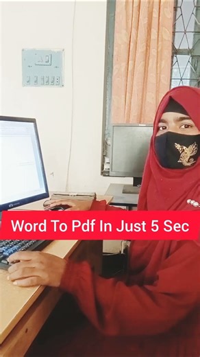 Word To Pdf In Just 5 Sec #msword #tips #computer