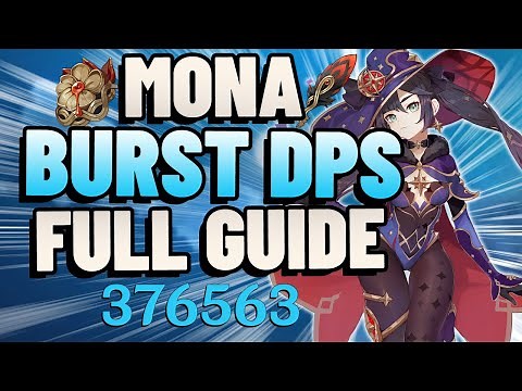 MONA'S BURST DAMAGE IS THICC! Best 1.2 Mona Guide, Build, & DPS Showcase - Genshin Impact