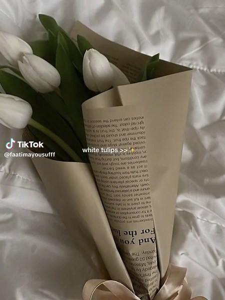 🇵🇸 (@idesiigirl) - White Tulip Flower Bouquet Inspiration