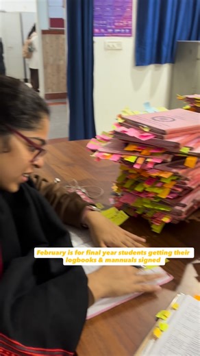 Pranvi Sharma on Instagram: "feb and final year!! [ mbbs , final year, log books , mannuals , logbooks signed , manual, funny, memes, mbbs funny, mbbs humour, jokes on med , final year students] #fyp #viral #trending #mbbs #finalyear"