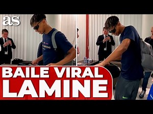 El BAILE VIRAL de LAMINE YAMAL llegando al AEROPUERTO tras la SUPERCOPA