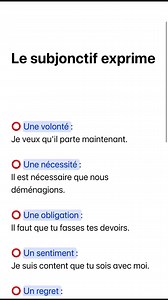 313K views · 3.8K reactions | ⭕️ LE SUBJONCTIF #subjonctif #apprendrevitelefrancais #lagrammairedegrandmere #francaiselegant #muskspeaksfrench #5starfrench #coursdefrançais #frenchzoom #ameliorersonfrancais #frenchreel #frenchclassesonline #⭕️⭐️⭐️⭐️⭐️⭐️ | Learning French with Alain | Facebook