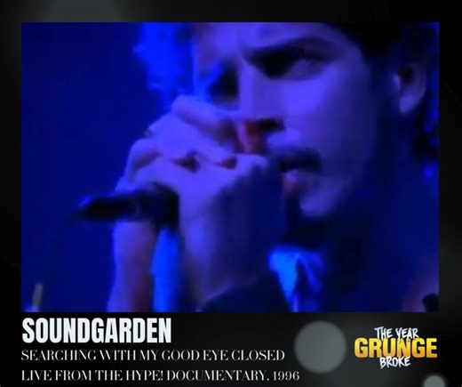 SOUNDGARDEN - Searching With My Good Eye Closed. Live footage and interview extract with Kim Thayil from the 1996 documentary HYPE! Directed by Doug Pray | The YEAR Grunge BROKE