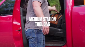 Carhartt Mens Station Tool Bag W/Adjustable Shoulder Straps, Durable, Water-Resistant Tool Organizer, Medium Tool Bag
