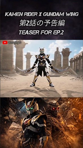 Gunmen Rider Wing - Teaser for Ep.2 - Kamen Rider x Gundam Wing (AI Live Action)