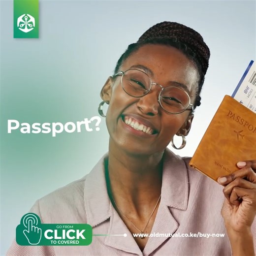 Flights booked. Hotels confirmed. But are you covered for what you can’t plan? Old Mutual Travel Insurance helps protect you against: ✔️ Overseas medical emergencies ✔️ Trip delays and cancellations ✔️ Lost or delayed baggage ✔️ Visa-compliant travel cover So whether it’s a short trip or a long journey, you travel knowing unexpected costs won’t ruin your experience. Fast, simple, and fully online. Get covered before you fly. 👉 www.oldmutual.co.ke/buy-now #ClickToCovered #OldMutualKenya #InsureO