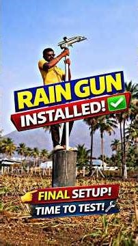 Rain Gun Installation Complete ✅ | Final Check 😲 | Goat Farm Irrigation#trending#tamizhavlogs#drip