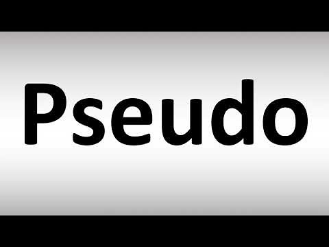 How to Pronounce Pseudo