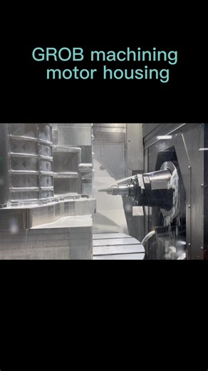 How a GROB machine works? #cnc #motorhousing #GROB#motorhousing l