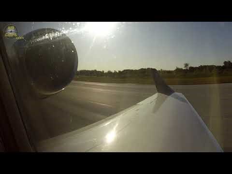 Not an everyday's sight! Lear 45 "Stop-n-Go" from Passenger's Perspective! [AirClips]