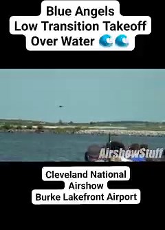It's the 12 days of Airshows-mas!! We're running down 12 of our favorite moments from 2022! #2 One of our favorite places to watch an airshow. Even more so when the @usnavyblueangels are in town. The low transition take off over Lake Erie is AMAZING! 😍😍 #blueangels #blues #superblues #superhornet #fa18superhornet #fa18 #f18 #lowtransition #wake #usnblueangels #solos #dirtyroll #clevelandnationalairshow #cleveland #burkelakefrontairport #lakeerie #aircraft #airshow #AirshowStuff #jet #fighterje