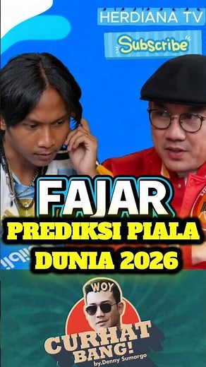 AWESOME😎FAJAR PREDICTS 2026 WORLD CUP #shorts #viral #trending #fajarsadboy #dennysumargo