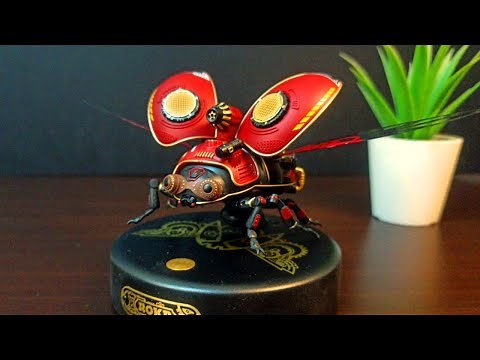 Robotime Scout beetle MI02 [ ROKR Mehanical AGE ] - DIY 3D PUZZLE BUILD & REVIEW