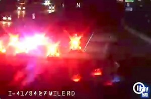21K views · 117 reactions | RASO/Wi State Patrol Police Pursuit Ended I-94 NB Just North Of 7 Mile Rd Vehicle was spiked and also vehicle stopped after a pit maneuver seen in the Video below **One in Custody | Racine County News/Scanner | Facebook