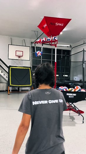 Target Practice! Aim small miss small 🎯#volleyball #fyp #foryou #practice #rebounder #acuspike #waitforthegreats