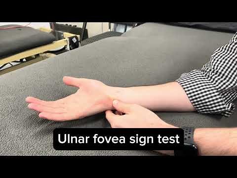 Press test and Fovea sign for triangular fibrocartilage complex injury