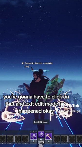 How to exit build mode (edit mode) in Phantasy Star Online 2: New Genesis (pso2 ngs) creative space