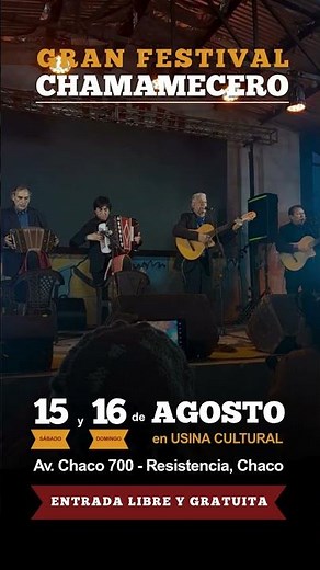 Festival del Conjunto San Fernando | 15 y 16 de agosto | Resistencia, Chaco