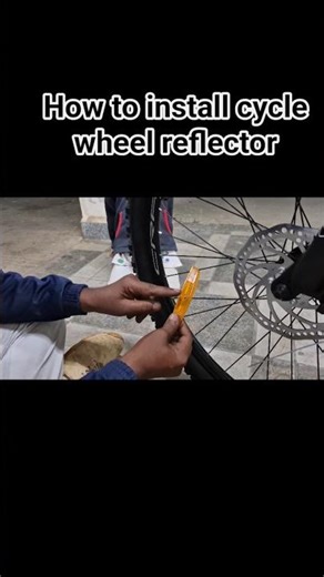 how to install cycle wheel reflector.