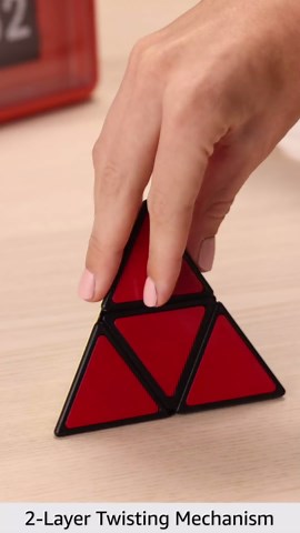 Rubik’s Cube, Pyramid, Rubik's Pyramid, Problem-Solving Brain Teaser, Classic Color-Matching Puzzle, Fidget Toy, Sensory Puzzle, Stocking Stuffers for Ages 8 & Up