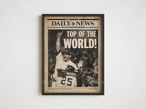 1996 NY Yankees World Series Newspaper Print (digital Download) - Etsy