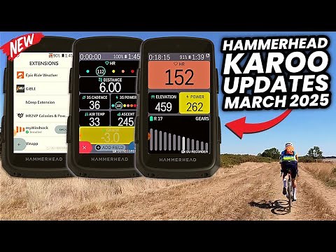 Hammerhead KAROO Update March 2025: App Store // Easier Screen Layout Setup // More