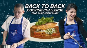 [VIDEO] We Tried Cooking With A Professional Chef… With Our Backs Facing Each Other!