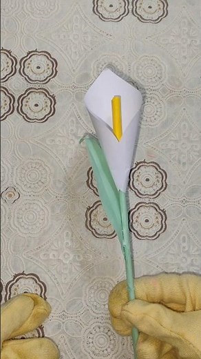 Easy Calla Lily| DIY Calla Lily Paper Flower | Easy Paper Flower Tutorial
