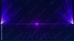 Stage lights Concert stage light effect Laser light show Hi-tech neon sci-fi background flashing laser beams. music stage concert, music festival. Celebration party. music performance nightlife