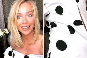A Place in the Sun's Laura Hamilton shocked as dress 'pops open' in live stream