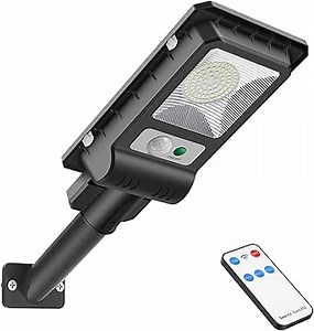 Solar Flood Lights Outdoor, 3 Modes Solar Wall Lights Motion Sensor with Remote Control, IP65 Waterproof Led Solar Outdoor Street Lights Lamp for Yard, Garden, Path, Parking lot