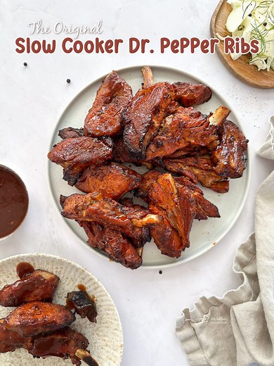 3 Ingredient Slow Cooker Dr. Pepper Ribs