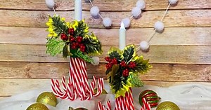 Perfect DIY Candy Cane Luminaries For Christmas