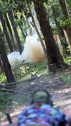 50BMG vs 4.5lbs Tannerite Strapped to Deer Feeder. Exploding target. Explosion