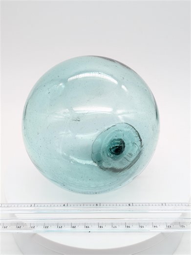 Large Vintage Japanese Glass Fishing Float Marked Kita 北 5 Inch Aqua Hand Blown - Etsy