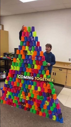 6th Graders Reach New Heights in Cup Stacking Challenge 😳 🙌