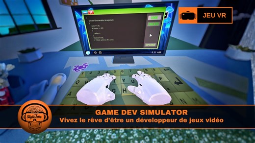 Game Dev Simulator VR simulateur bureau et mini jeux
