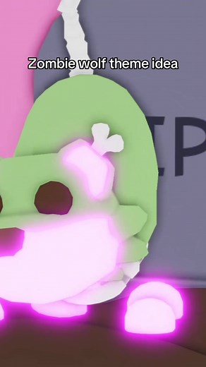zombie eolf oh zombie wolf we run around on all fours #roblox #adoptme #fyp #kawaii