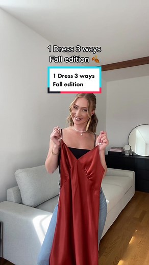 How to Style a Silk Dress Multiple Ways | Fall Fashion 2022