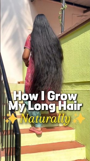 How I Grew My Hair Long Naturally 🌿 Real Hair Growth Routine #Shorts #shortsfeed #trending