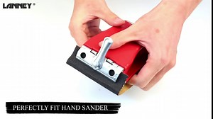 LANNEY Sand Paper, 120 to 2500 Fine Grit Sandpaper Assortment Pack with Sanding Block Sander, Wet Dry Waterproof Abrasive Sandpaper Sheets for Automotive Wood Metal Polishing Finishing, 9х3.6 Inch