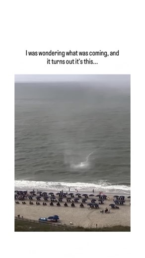 picpac17 on Instagram: "- The post from Japanese paranormal account shares a 26-second video of a waterspout forming over the ocean and briefly approaching a crowded North Myrtle Beach, captioned to build mystery around an “approaching” unknown. - Originally filmed by Jim Wolfe in August 2025, the event shows a short-lived waterspout— a rotating air column over water— that dissipates without reaching shore, a routine coastal weather phenomenon fueled by temperature differences and wind shear. - 