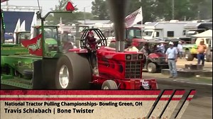 Travis Schlabach "Bone Twister" Super Stock Diesel with a winning pass from the 2021 National Tractor Pulling Championships in Bowling Green, OH is the Stainless Diesel video of the day. | NTPA Truck and Tractor Pulling